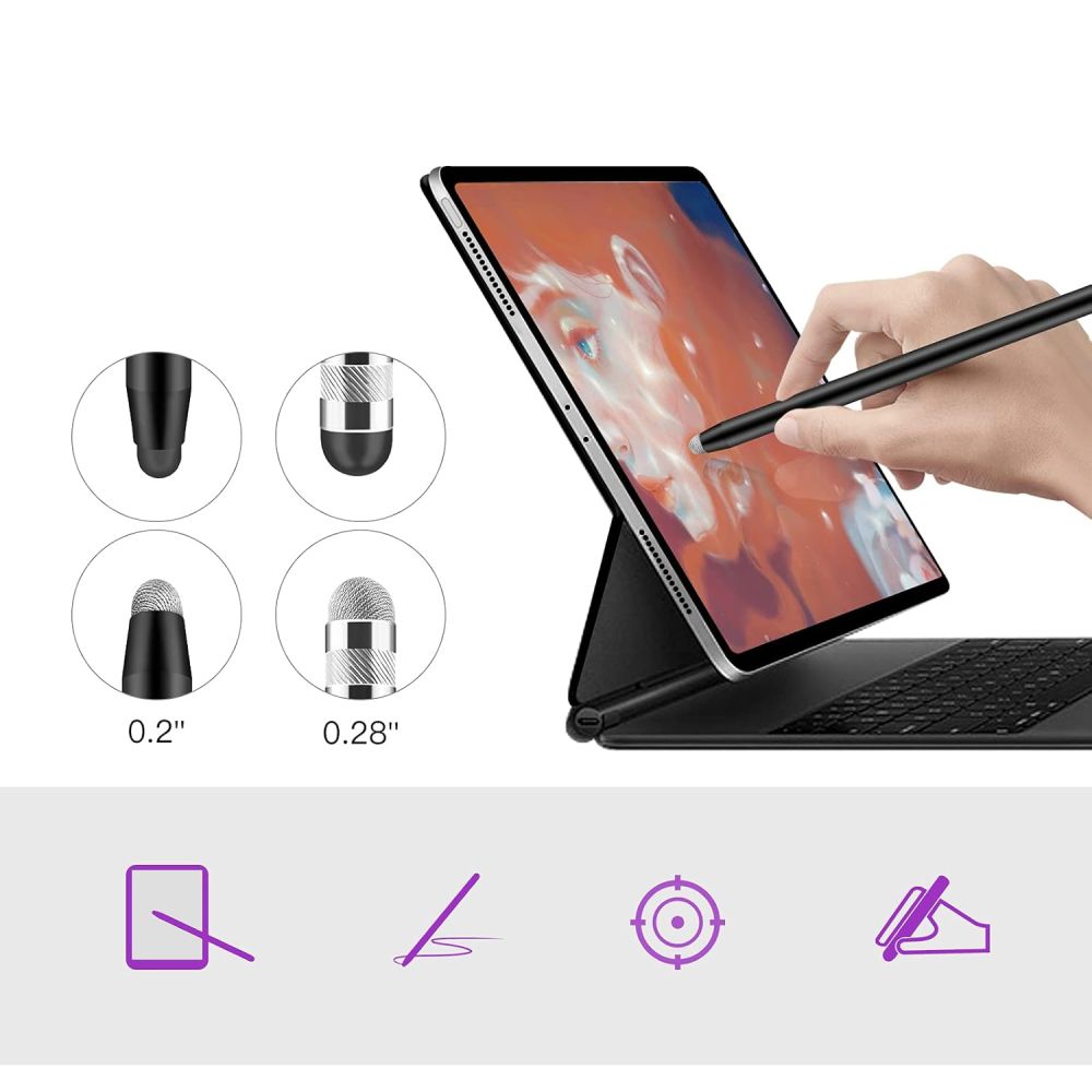 TECH-PROTECT USP100 STYLO À ÉCRAN TACTILE 4 POINTS NOIR