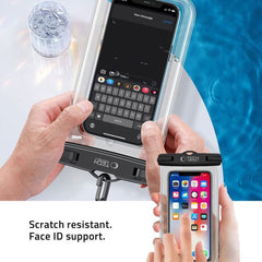 COQUE ÉTANCHE TECH-PROTECT UWC7 COQUE ÉTANCHE UNIVERSELLE 6,9 POUCES NOIR/ORANGE