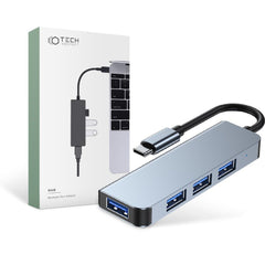 ADAPTATEUR TECH-PROTECT V1-HUB 4EN1 GRIS
