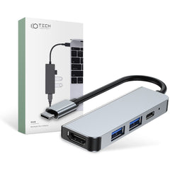 ADAPTATEUR TECH-PROTECT V2-HUB 4EN1 GRIS