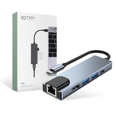 ADAPTATEUR TECH-PROTECT V3-HUB 5EN1 GRIS