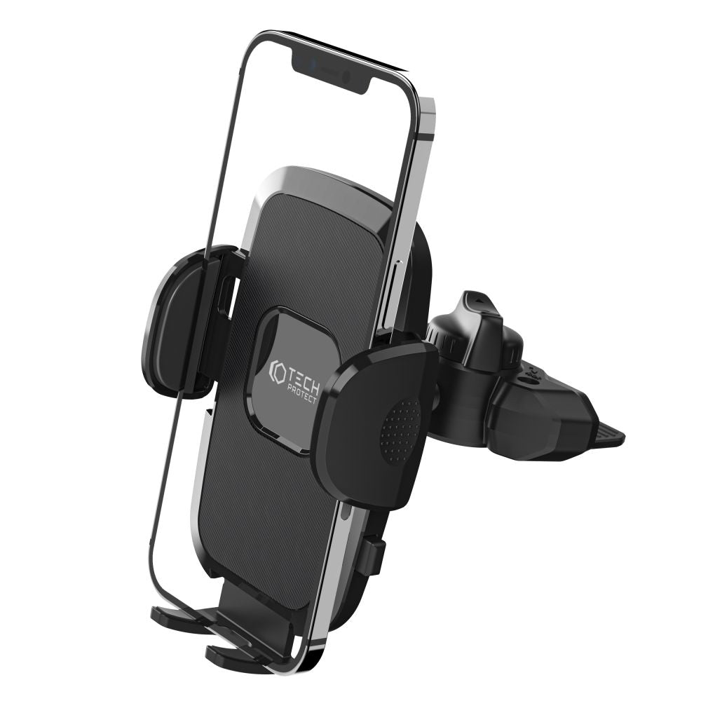 SUPPORT DE TÉLÉPHONE MOBILE POUR VOITURE TECH-PROTECT V3 MONTAGE CD UNIVERSEL NOIR