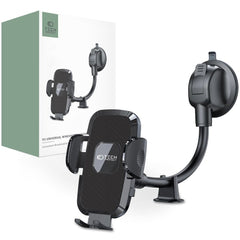 SUPPORT DE TÉLÉPHONE MOBILE POUR VOITURE TECH-PROTECT V3 UNIVERSEL BRAS LONG MONTAGE SUR PARABOLE ET TABLEAU DE BORD NOIR