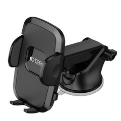SUPPORT DE TÉLÉPHONE MOBILE POUR VOITURE TECH-PROTECT V3 UNIVERSEL MONTAGE SUR PARABRISE ET TABLEAU DE BORD NOIR