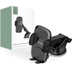 SUPPORT DE TÉLÉPHONE MOBILE POUR VOITURE TECH-PROTECT V3 UNIVERSEL MONTAGE SUR PARABRISE ET TABLEAU DE BORD NOIR