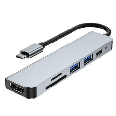 ADAPTATEUR TECH-PROTECT V4-HUB 6EN1 GRIS