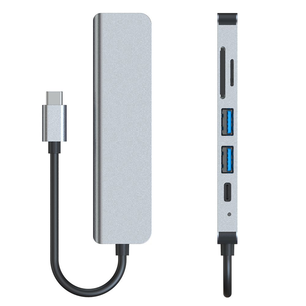 ADAPTATEUR TECH-PROTECT V4-HUB 6EN1 GRIS