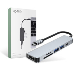 ADAPTATEUR TECH-PROTECT V4-HUB 6EN1 GRIS