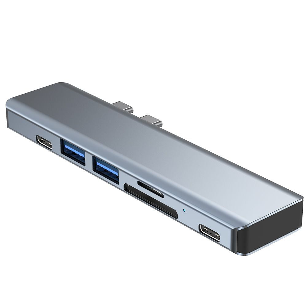 ADAPTATEUR TECH-PROTECT V5-HUB 7EN1 GRIS