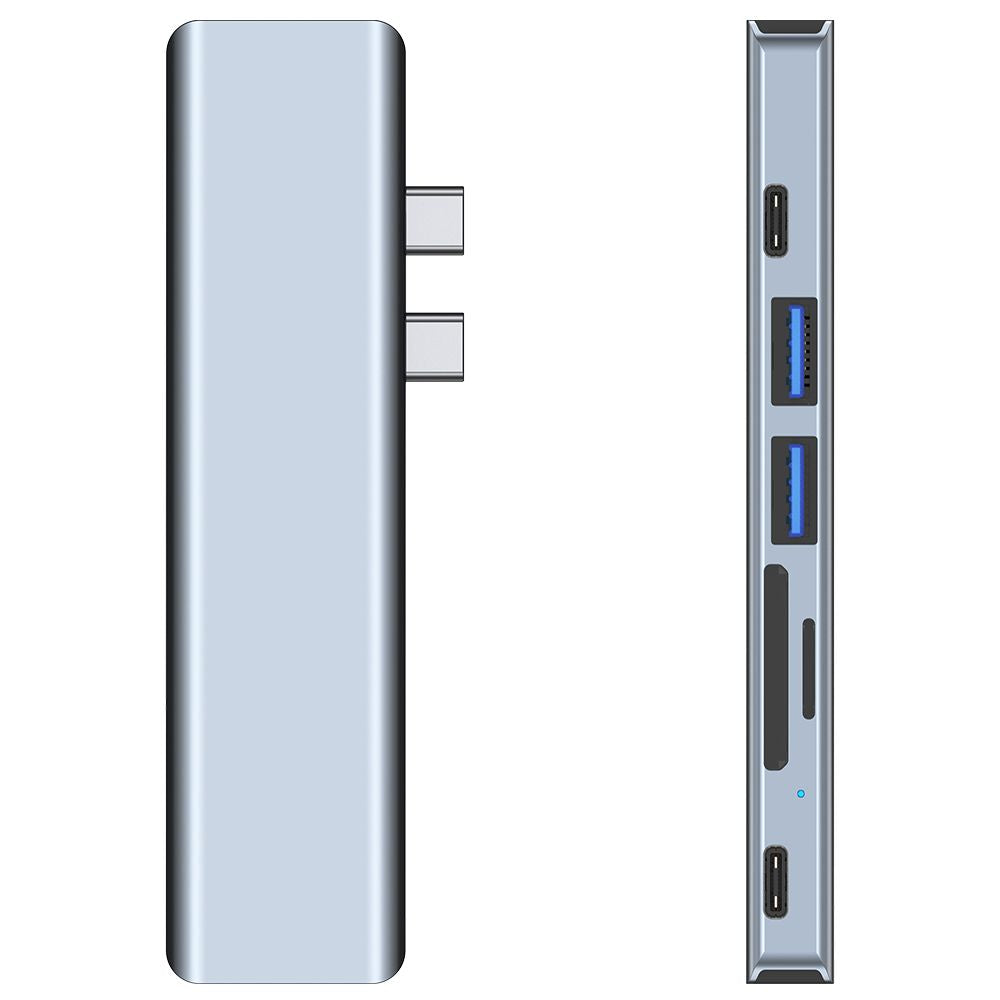 ADAPTATEUR TECH-PROTECT V5-HUB 7EN1 GRIS