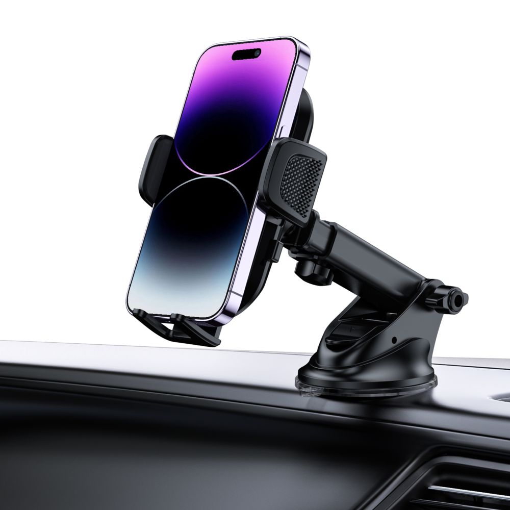 SUPPORT DE TÉLÉPHONE MOBILE POUR VOITURE TECH-PROTECT V6 MONTAGE SUR TABLEAU DE BORD ET VENTILATION NOIR