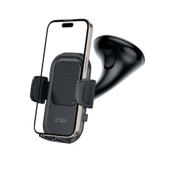 SUPPORT DE TÉLÉPHONE POUR VOITURE TECH-PROTECT V8 MONTAGE SUR TABLEAU DE BORD ET VENTILATION NOIR
