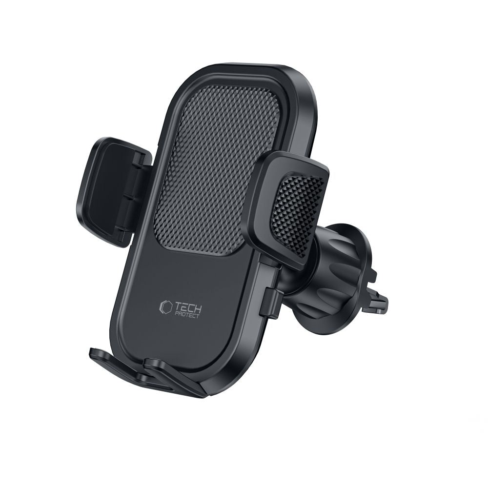 SUPPORT DE TÉLÉPHONE POUR VOITURE TECH-PROTECT V8 MONTAGE SUR TABLEAU DE BORD ET VENTILATION NOIR