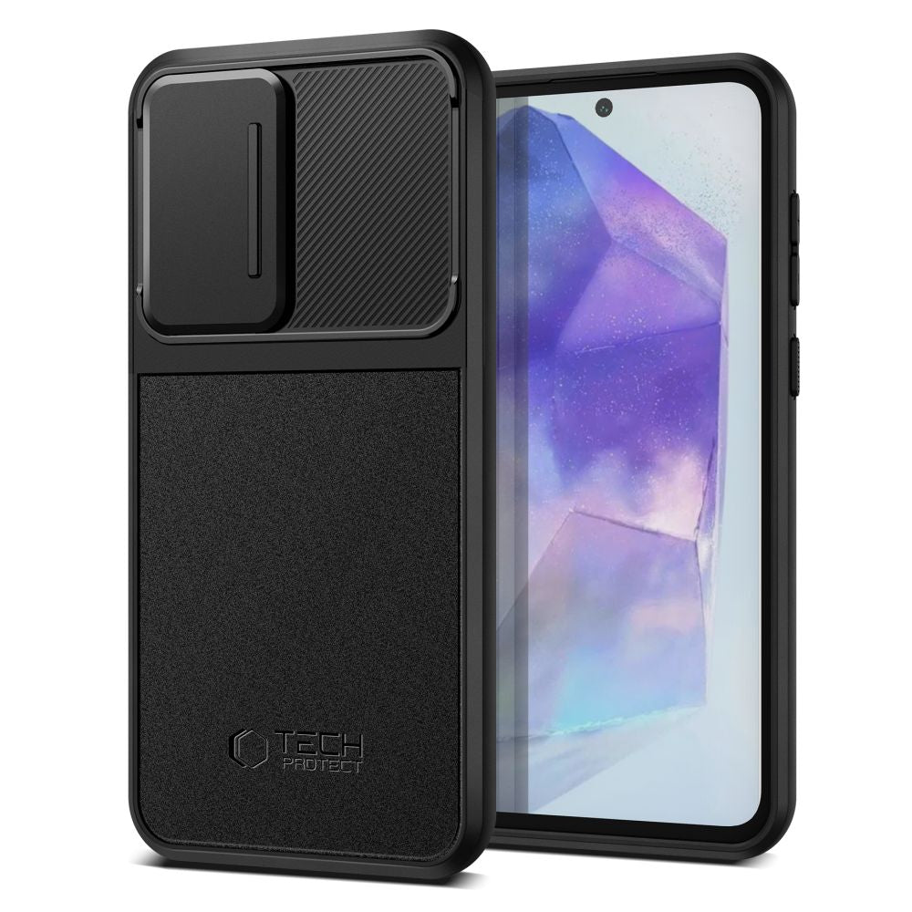 COUVERTURE TECH-PROTECT VELAR CAM+ GALAXY A55 5G NOIR
