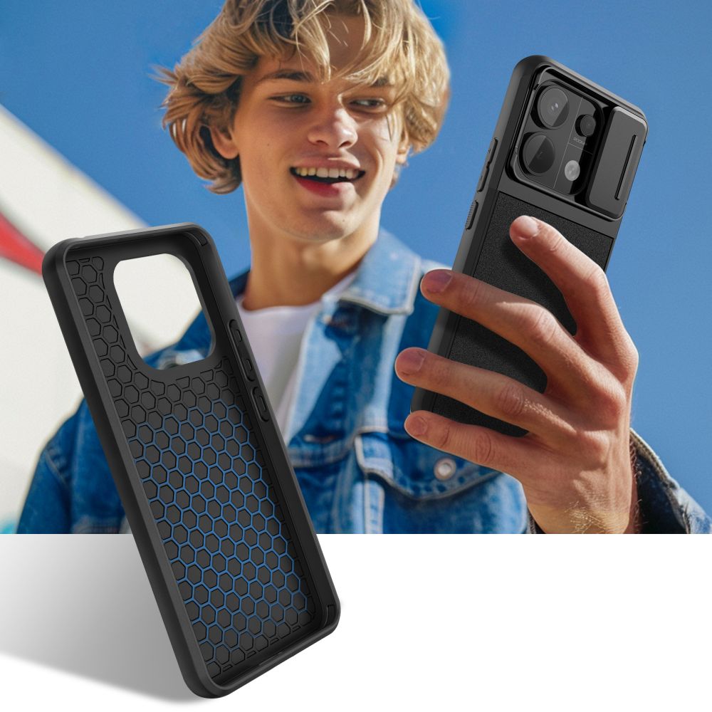 COUVERTURE TECH-PROTECT VELAR CAM+ XIAOMI REDMI NOTE 13 PRO 5G / POCO X6 5G NOIR