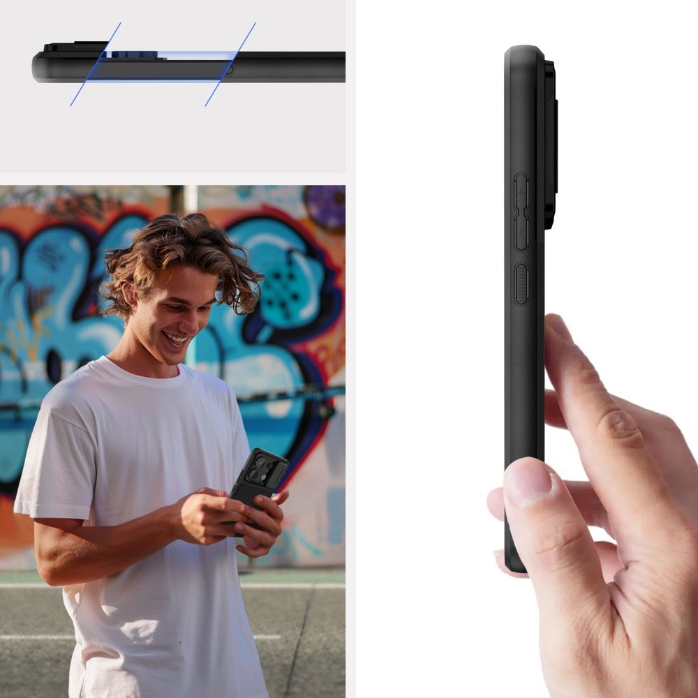 COUVERTURE TECH-PROTECT VELAR CAM+ XIAOMI REDMI NOTE 13 PRO 5G / POCO X6 5G NOIR