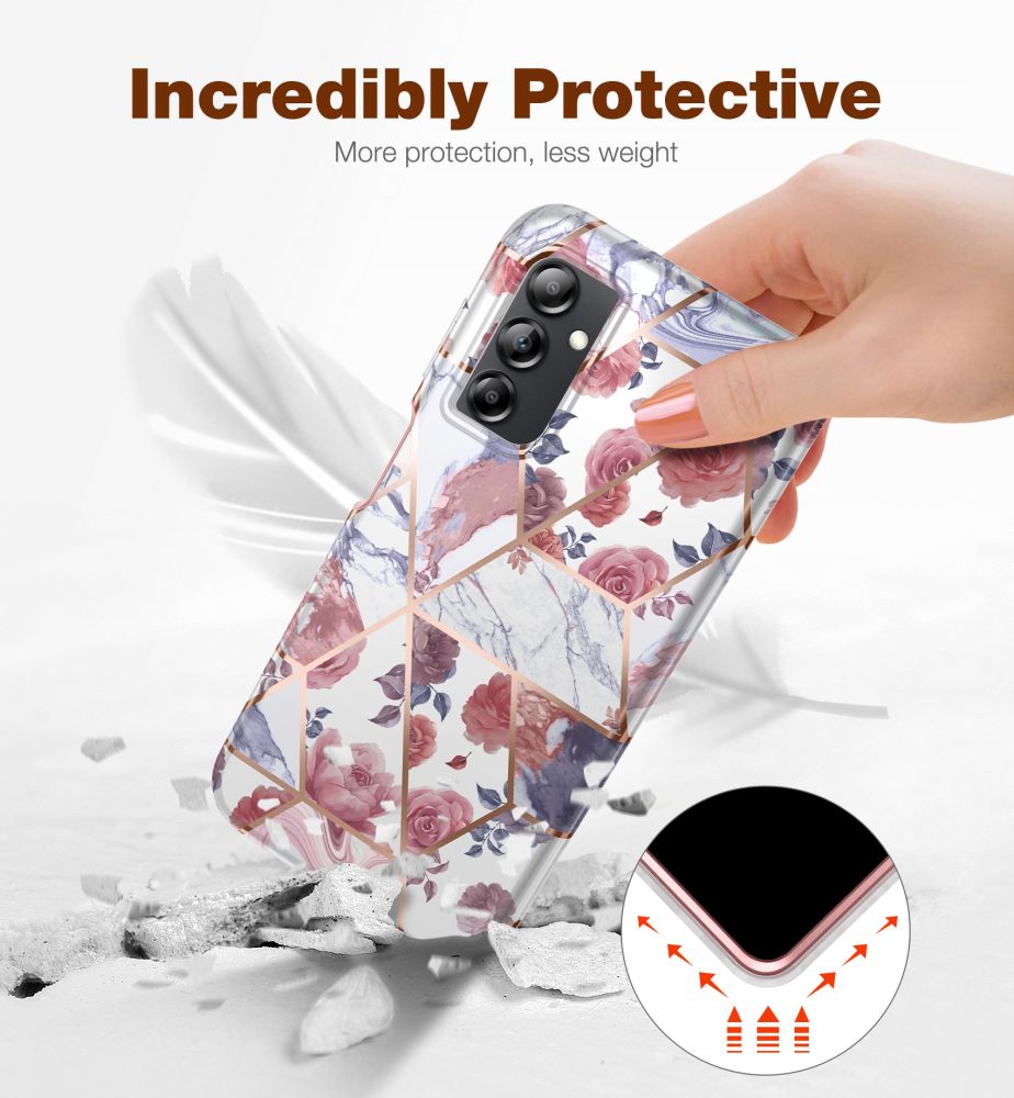 COUVERTURE TECH-PROTECT VELAR GALAXY A14 5G MARBRE