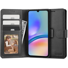 COUVERTURE DE LIVRE TECH-PROTECT WALLET GALAXY A05S NOIR