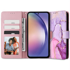 COUVERTURE DE LIVRE TECH-PROTECT WALLET GALAXY A25 5G MARBRE