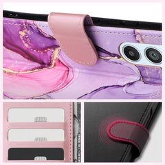 COUVERTURE DE LIVRE TECH-PROTECT WALLET GALAXY A25 5G MARBRE