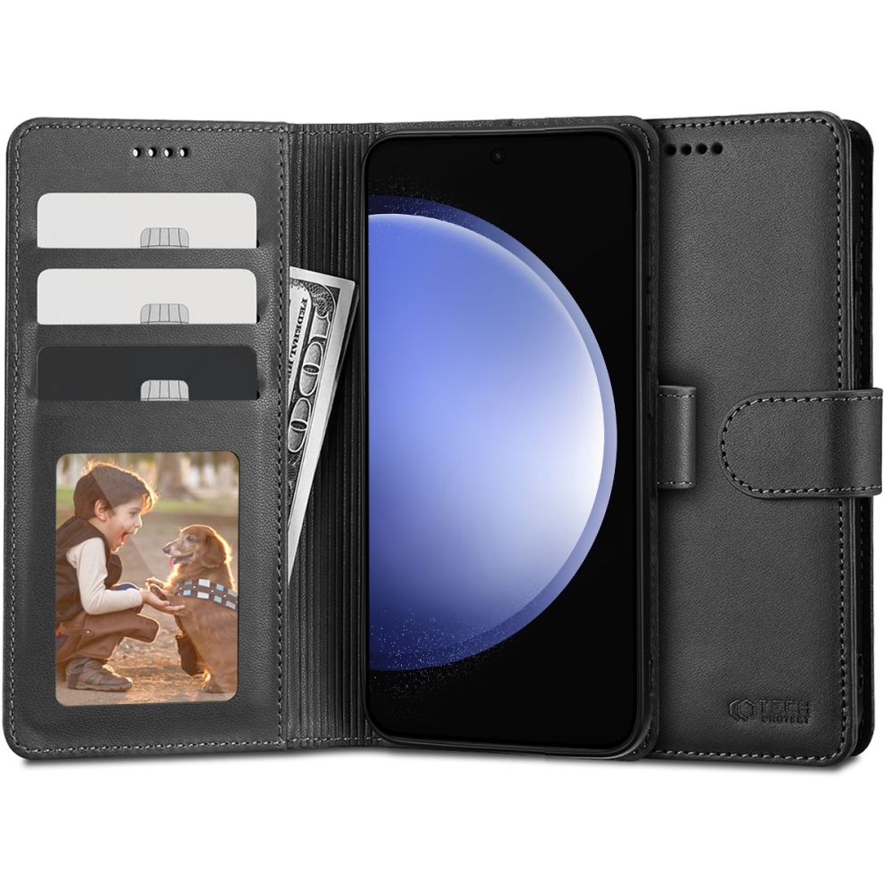 COUVERTURE TECH-PROTECT WALLET GALAXY S23 FE NOIRE