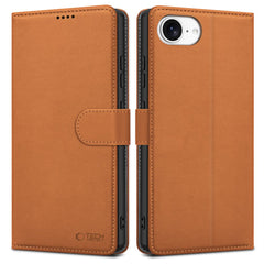 COUVERTURE TECH-PROTECT WALLET IPHONE 16E MARRON SADDLE