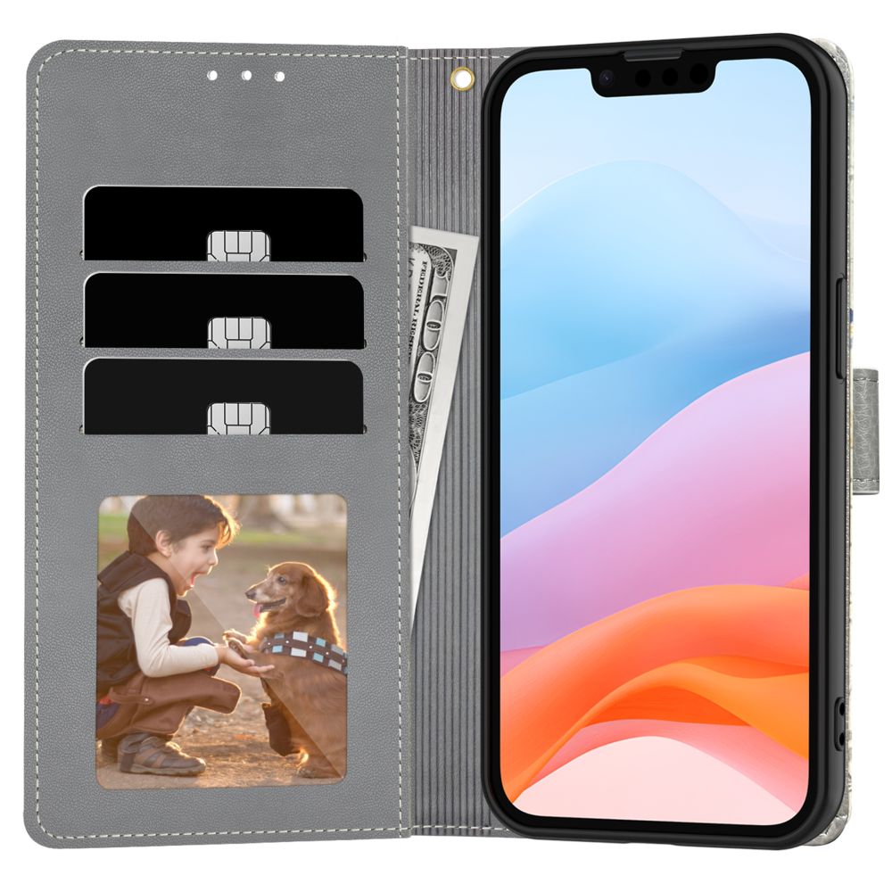 COUVERTURE TECH-PROTECT WALLET IPHONE 16E FLEURS DE PRINTEMPS