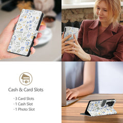 COUVERTURE TECH-PROTECT WALLET IPHONE 16E FLEURS DE PRINTEMPS