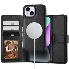 COUVERTURE DE LIVRE TECH-PROTECT WALLET MAGSAFE IPHONE 14 NOIR