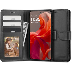 COQUE POUR MOTOROLA MOTO G85 5G TECH-PROTECT WALLET NOIRE