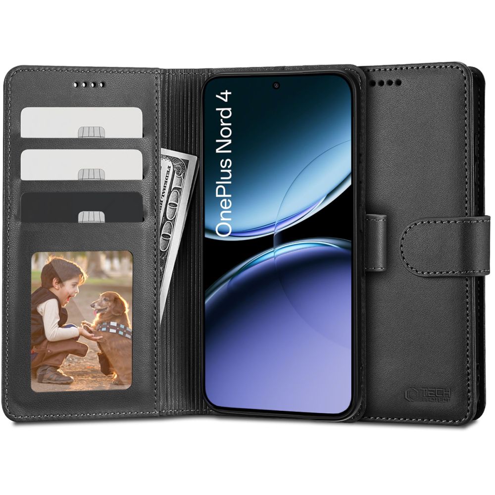 TECH-PROTECT PORTEFEUILLE ONEPLUS NORD 4 NOIR
