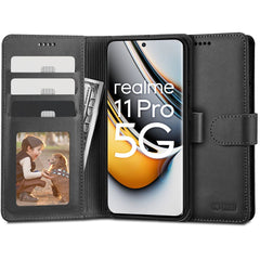COUVERTURE DE LIVRE TECH-PROTECT WALLET REALME 11 PRO 5G / 11 PRO+ PLUS 5G NOIR