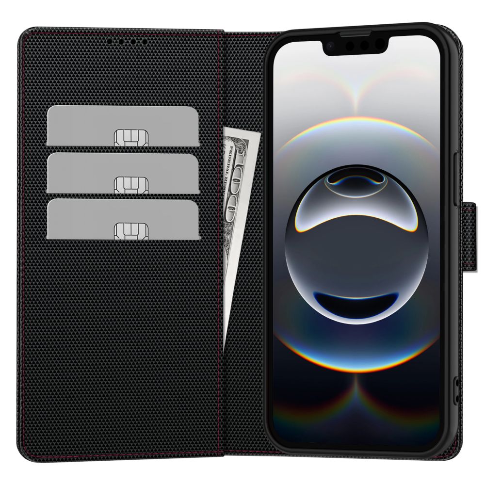 COQUE TECH-PROTECT WALLET RS IPHONE 16E NOIR/ROUGE