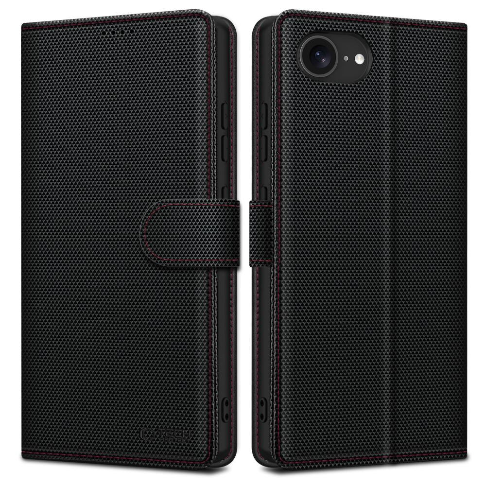 COQUE TECH-PROTECT WALLET RS IPHONE 16E NOIR/ROUGE