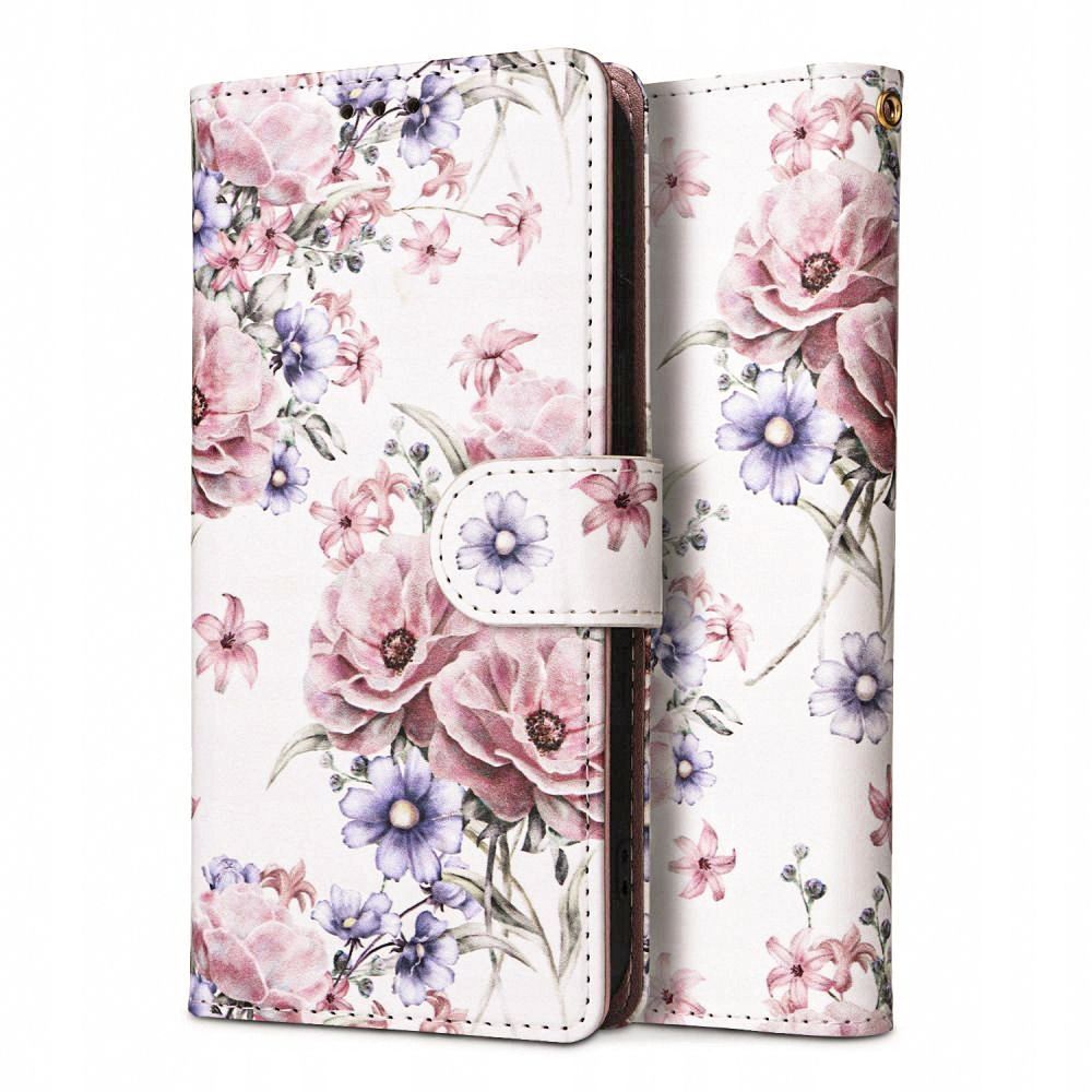 TECH-PROTECT PORTFEUILLE XIAOMI REDMI 14C / POCO C75 FLEUR DE PAVOT