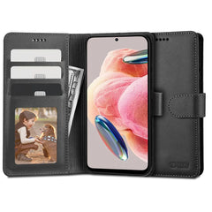 COUVERTURE DE LIVRE TECH-PROTECT WALLET XIAOMI REDMI NOTE 12 4G / LTE NOIR