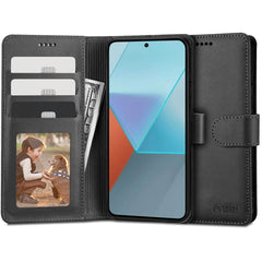 COUVERTURE DE LIVRE TECH-PROTECT WALLET XIAOMI REDMI NOTE 13 4G / LTE NOIR