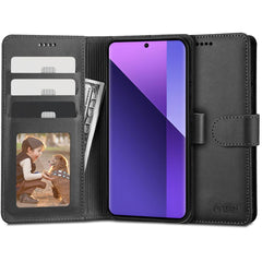 COUVERTURE DE LIVRE TECH-PROTECT WALLET XIAOMI REDMI NOTE 13 PRO+ PLUS 5G NOIR