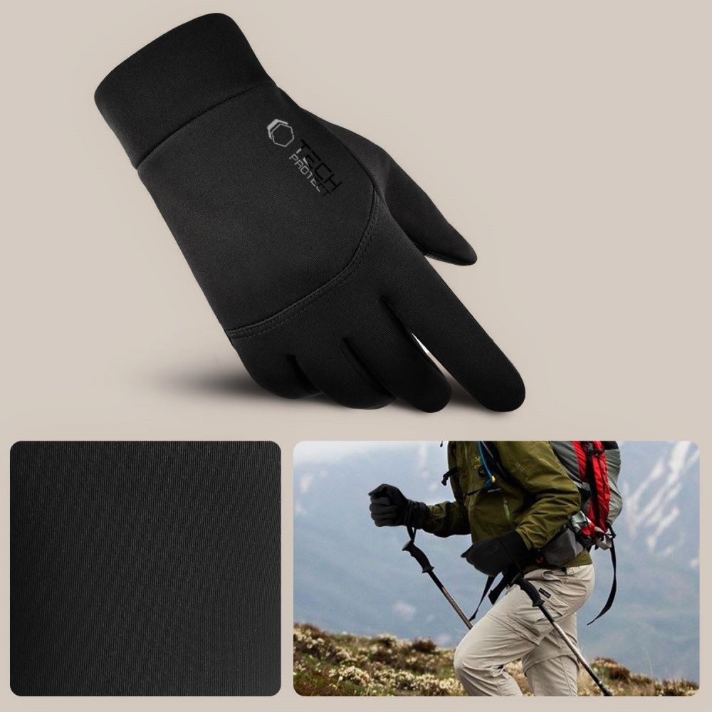 GANTS D'HIVER TECH-PROTECT WG01 TACTILES TAILLE L NOIRS