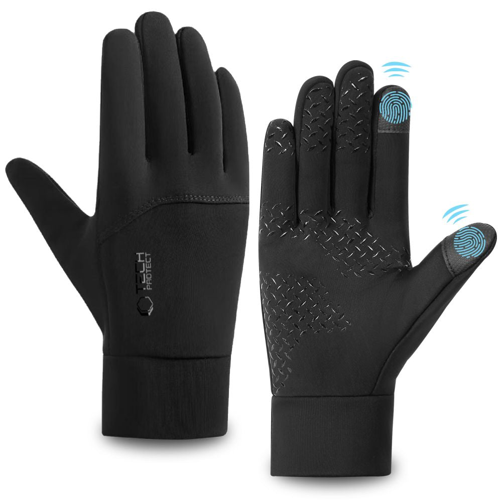 GANTS D'HIVER TECH-PROTECT WG01 TACTILES TAILLE L NOIRS