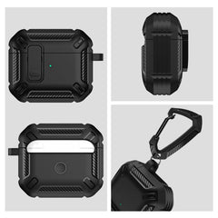 COQUE TECH-PROTECT X-CARBO APPLE AIRPODS PRO 1 / 2 NOIRE