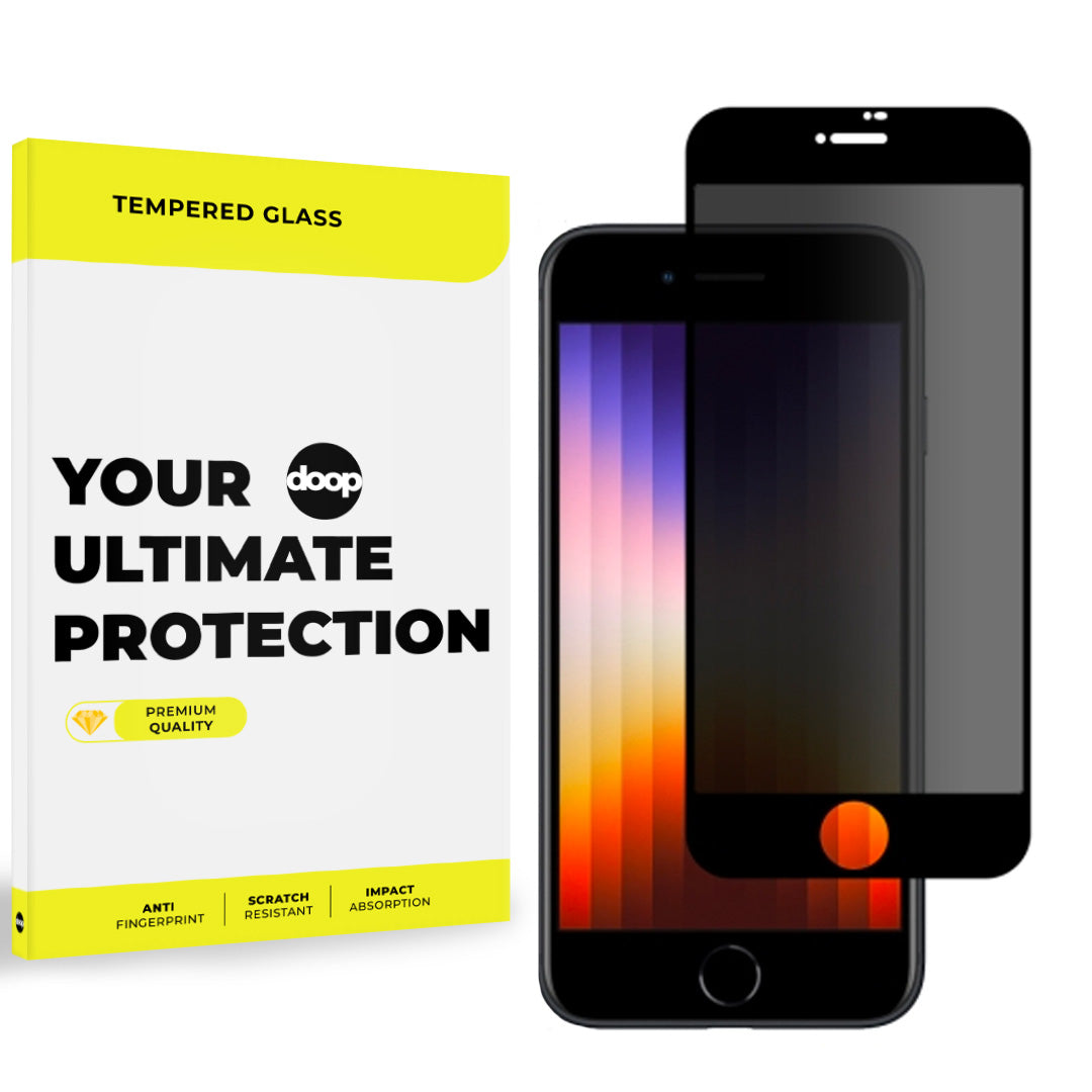 VERRE TREMPÉ DOOP GLASS IPHONE 7 / 8 / SE 2020 / 2022 CONFIDENTIALITÉ
