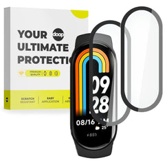 VERRE TREMPÉ POUR XIAOMI MI BAND 8 / 9 / NFC DOOP VERRE HYBRIDE NOIR