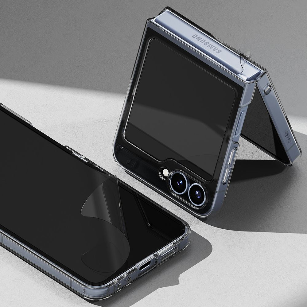 ENSEMBLE DE PROTECTION RINGKE 3 EN 1 PROTECTEUR 2-SET GALAXY Z FLIP 6 TRANSPARENT
